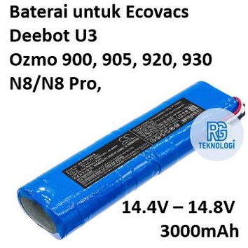 Baterai Robotic Vacuum Cleaner - Ecovacs Deebot U3 Mimisatriahome
