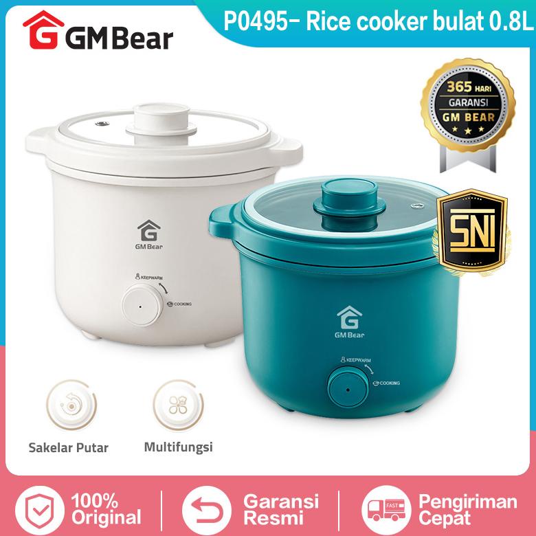 COD GM Bear Rice Cooker Bulat 0.8 Liter P0495 - Penanak Nasi Mini Multifungsi 200Watt SNI smgk1
