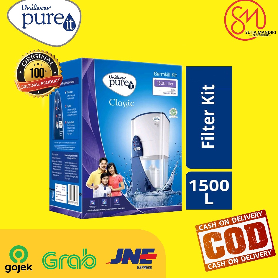 Stock Banyak FILTER Refill Pureit Germkill Kit 1500 L gkk 1500 | gkk1500  Pure It Germ Kill GKK Clas