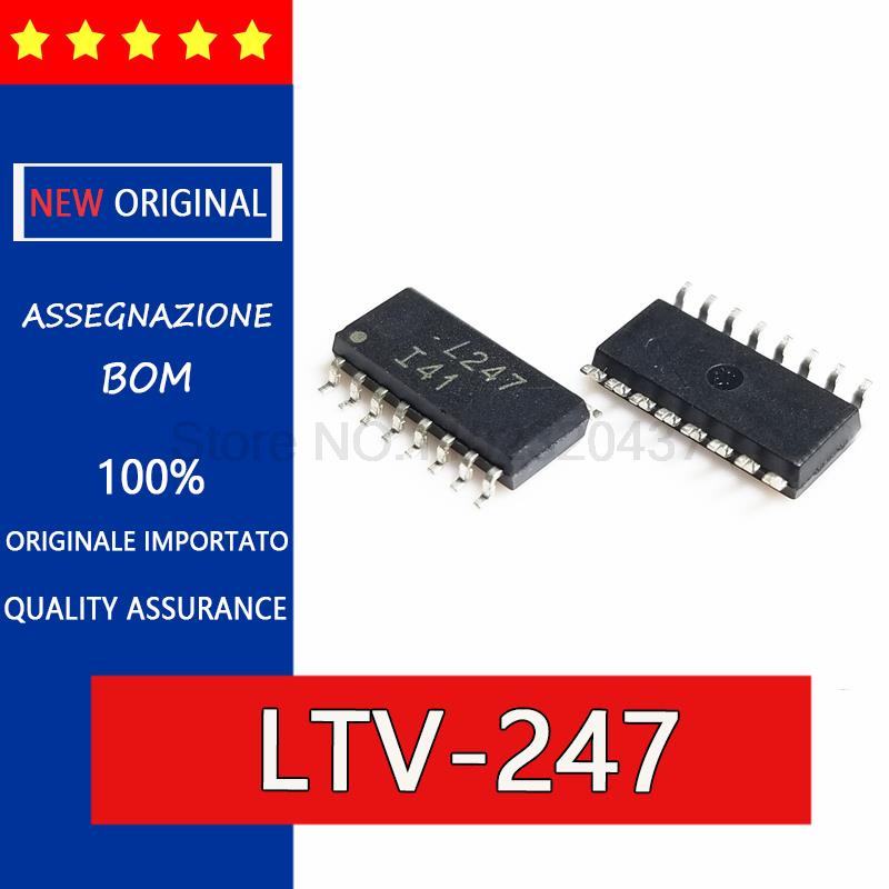 ❤5pcs Original LTV-247 LTV247 L247 SOP16 Photoelectric coupler isolator output transistor, transisto
