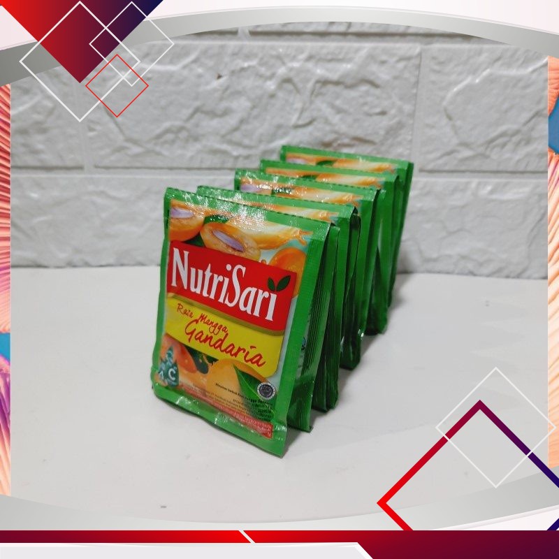 

Nutrisari Rasa Mangga Gandaria Isi 10pcs x 14gr .