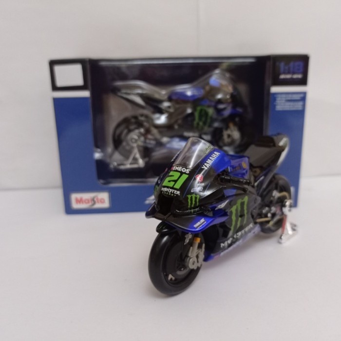 PROMO DIECAST MOTOGP YAMAHA MONSTER 21 FRANCO MORBIDELLI MINIATUR MOTOR GP TERMURAH