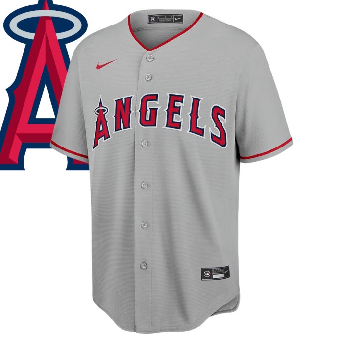 Best Seller Jersey Mlb Baseball Original Nike Boston La Angels Grey Majestic