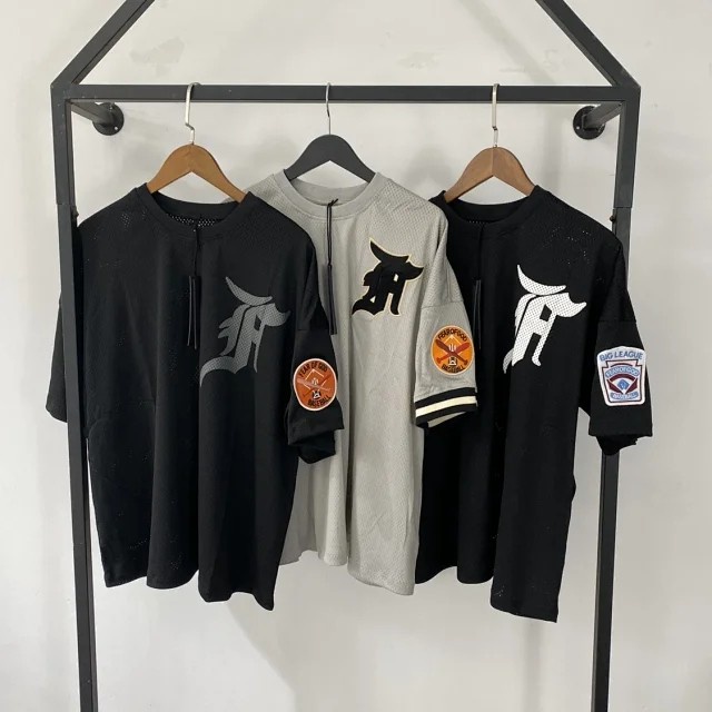 Best Seller Fear Of God Mesh Away Baseball Shortsleeve Jersey