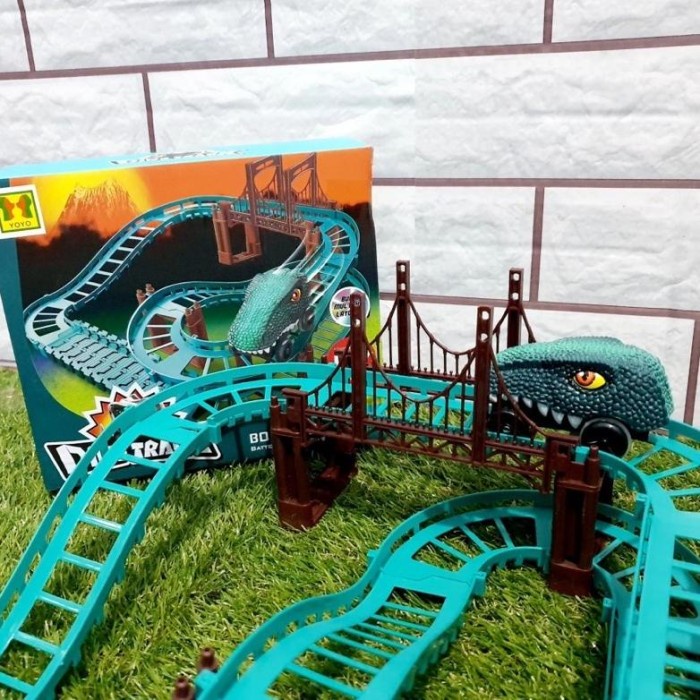 HOT SALE MAINAN DINO TRACK LINTASAN TRACK DINOSAURUS MOBIL DINOSAURUS TERMURAH