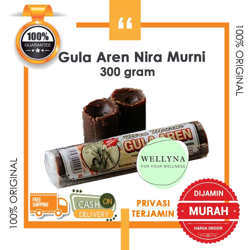 

☘️Wellyna☘️ Gula Aren Nira Murni 300gram Gula aren Ie Ie Asli Murah Top