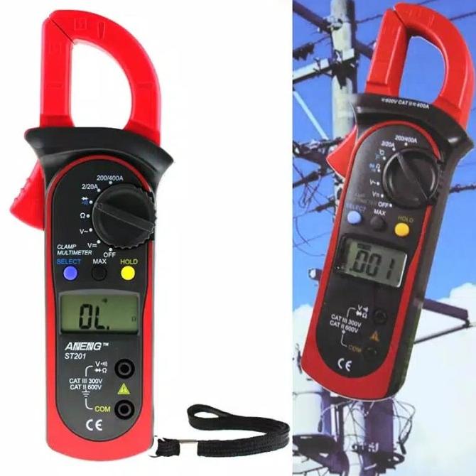 Digital Lcd Disaplay Clamp Ac/Dc Multimeter Amp Volt Meter Resistance Original