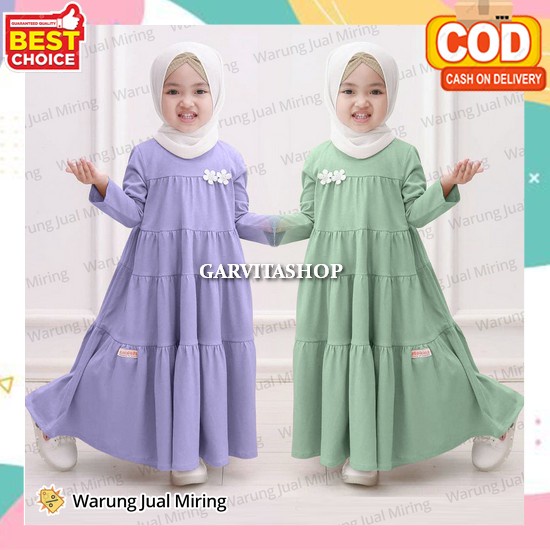 Akmal Gamis Abaya Cringkle Ari Flow Gamis Anak Perempuan Outfit Anak Fenishastore Baju Gamis Syari J