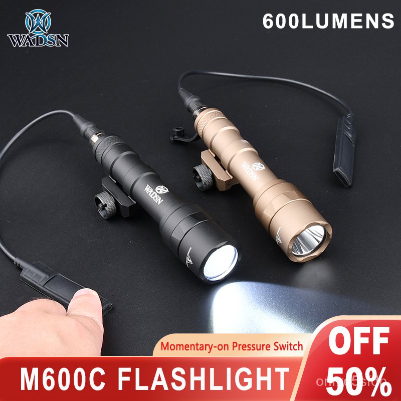 ✅&WADSN Airsoft M600 M600C Tactical Flashlight Surefir Weapon Scout Light 600Lumen Pistol Light with