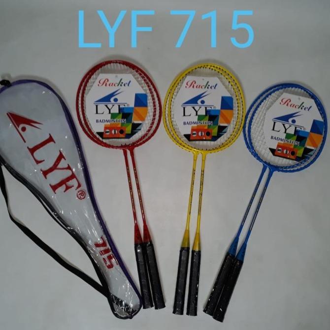 Raket Badminton Anak isi 2 bulutangkis LYF 715 import kwalitas bagus