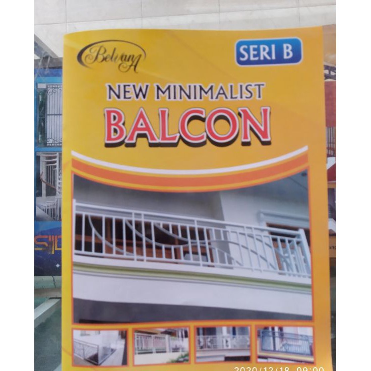 ♫ XV 10553 BUKU KATALOG NEW MINIMALIS BALKON ORNAMEN PAGAR BESI ♠  丶