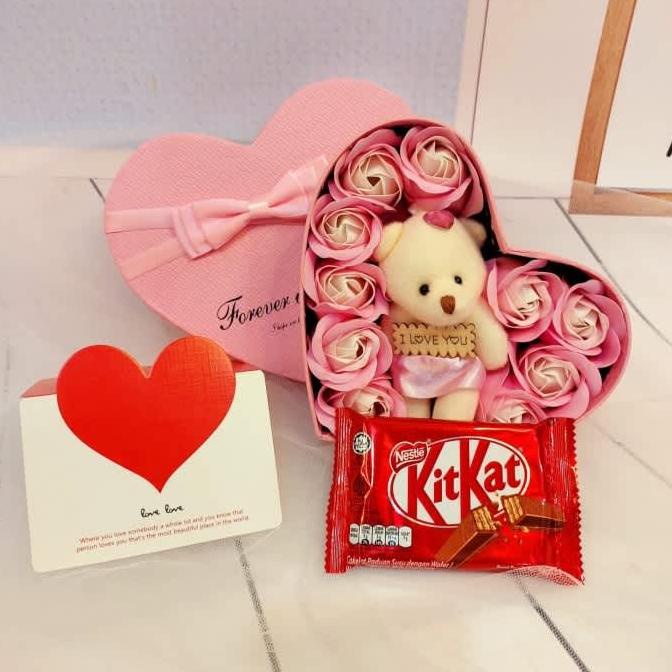 

New Honey Gift - Promo 2In1 Bunga Valentine - Kado Bunga Dan Coklat