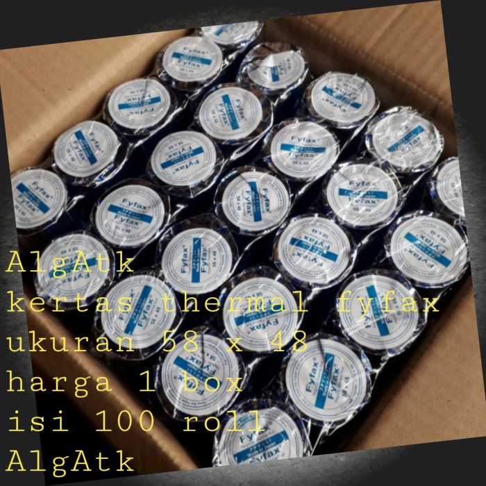 

Best Seller Fyfax. Kertas Fax. Register Thermal Roll. Ukuran 57/58 X 48.
