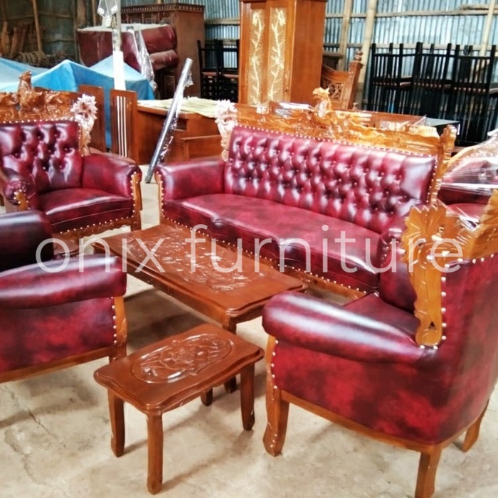 Best Seller Kursi Jati Garuda 3111. Bahan Oscar & Kain