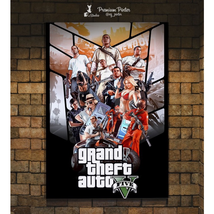 best NEW Poster Game - GTA V - Grand Theft Auto V - Rockstar Games - Steam