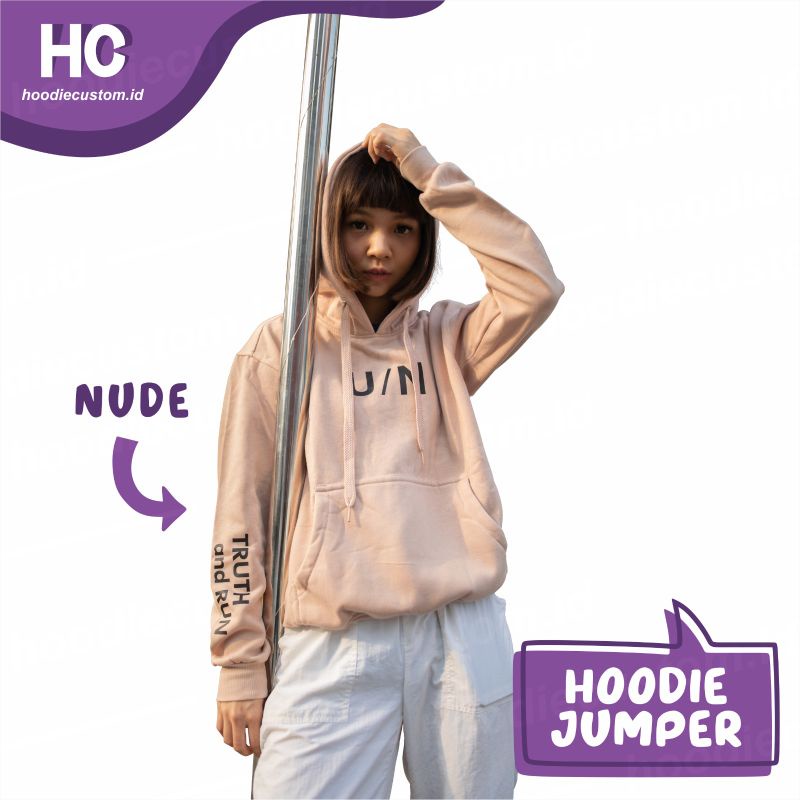 HOODIE JUMPER U/N TRUTH AND RUN Size M - 4XL