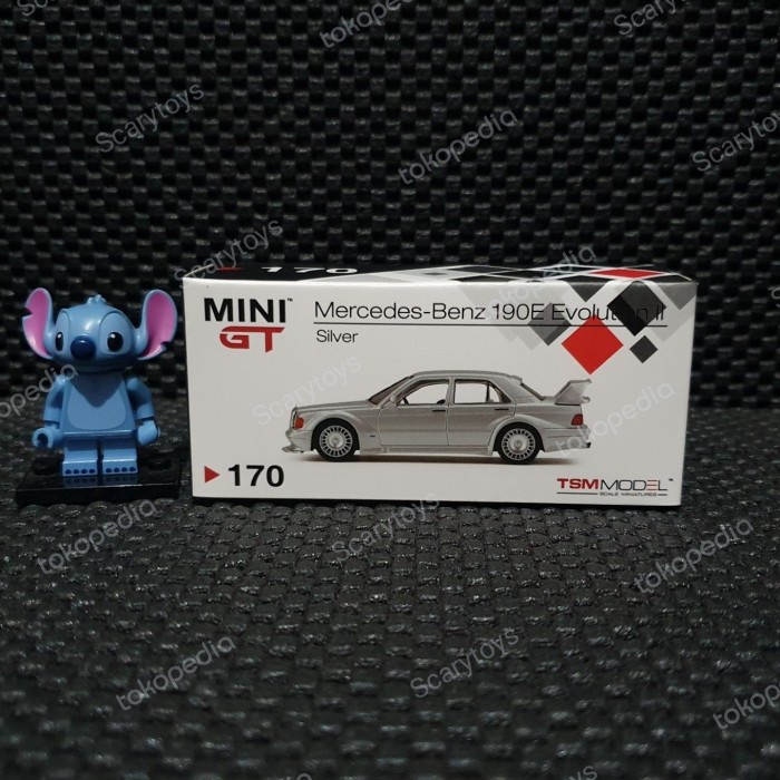 HOT SALE MINI GT MINIGT MERCEDES BENZ 190E 190 E EVOLUTION II 2 SILVER MERCY TERLARIS