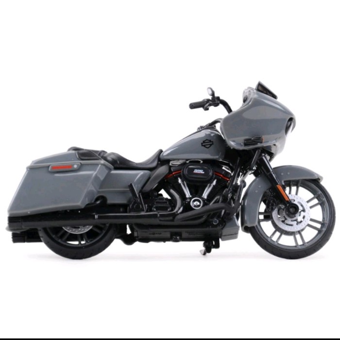 DISKON SPESIAL MAISTO DIECAST MOTOR 1:18 HARLEY DAVIDSON CVO ROAD GLIDE 2018 GREY TERBARU