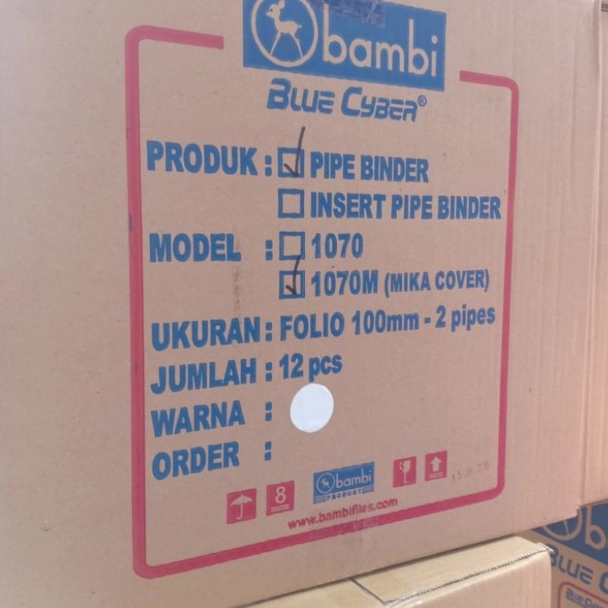 

Terlaris Odner 100Mm Pipe Binder Bambi 1070 Folio