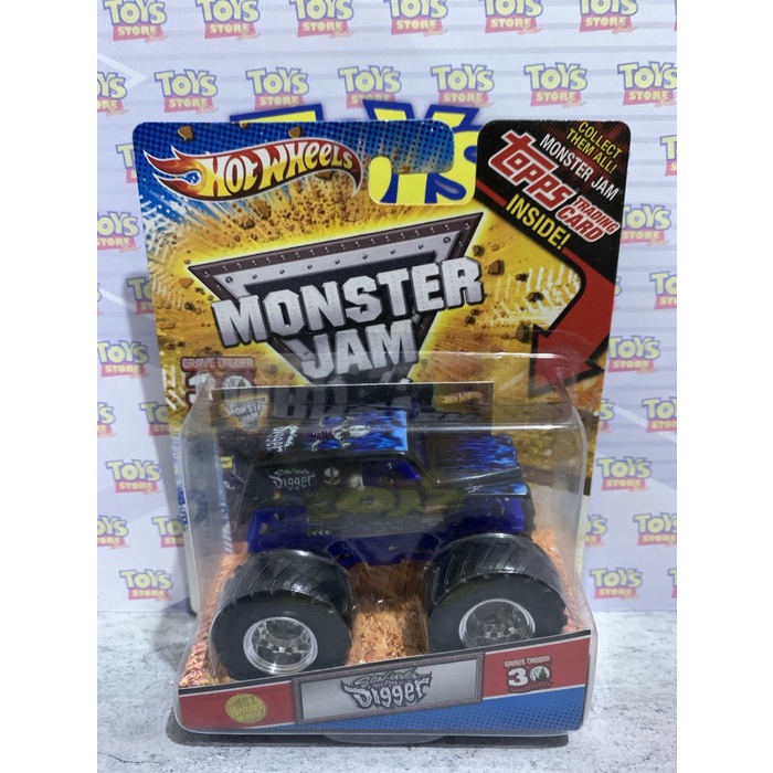 PROMO HOT WHEELS MONSTER JAM SON UVA GRAVE DIGGER 30TH ANNIVERSARY TERMURAH