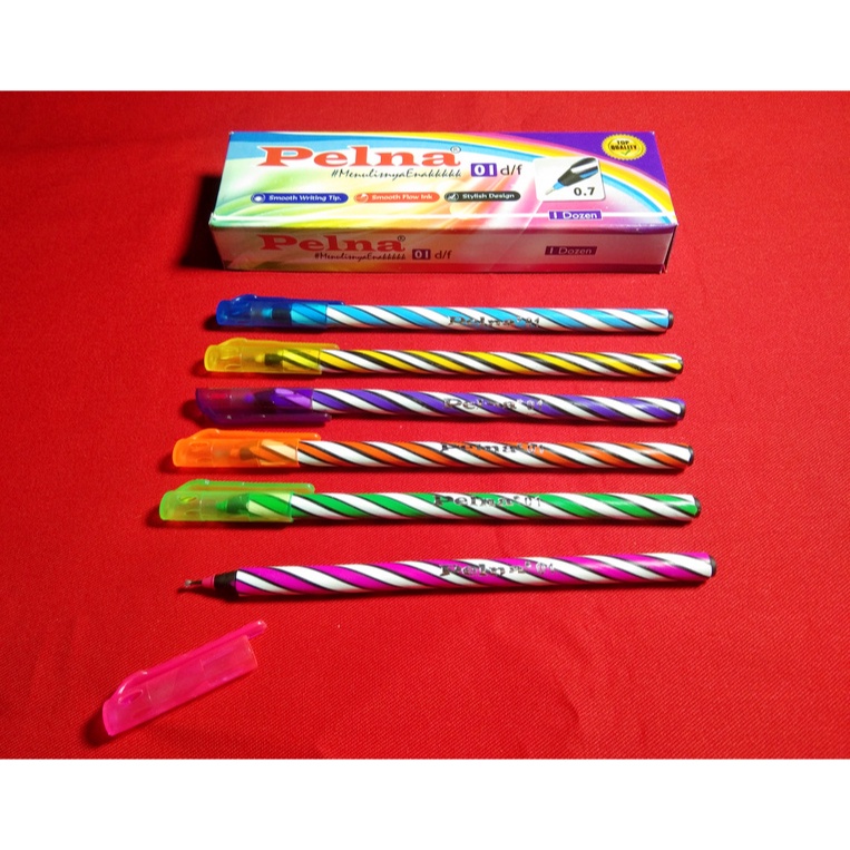 

Pelna Balpen Lilin 01 Biru ( 1 Pack - 12 Pcs ) ( IRRA STORE )