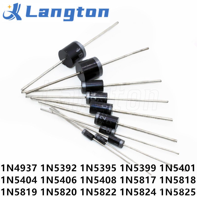 ✅&50pcs 1N4937 1N5392 1N5395 1N5399 1N5401 1N5404 1N5406 1N5408 1N5817 1N5818 1N5819 1N5820 1N5822 1