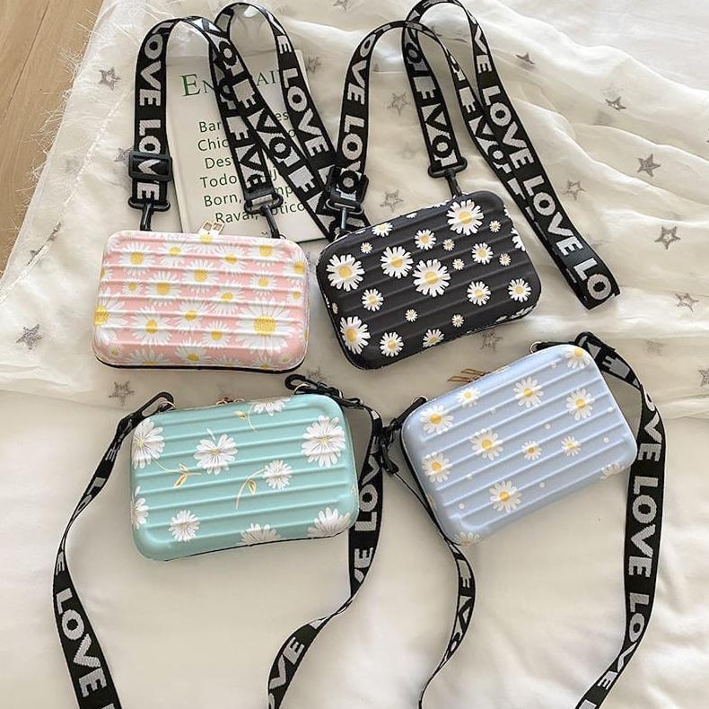 Arjun- TAS SELEMPANG WANITA MINI KOPER CAHIRA SLING BAG KECIL TALI LEBAR REMAJA KEKINIAN KOREA BATAM