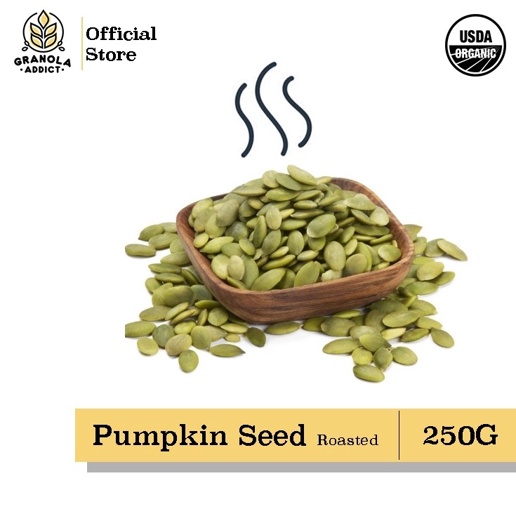 

Kemasan Baru.. Granola Addict - Roasted Pumpkin Seed / Biji Labu Panggang 250G 35