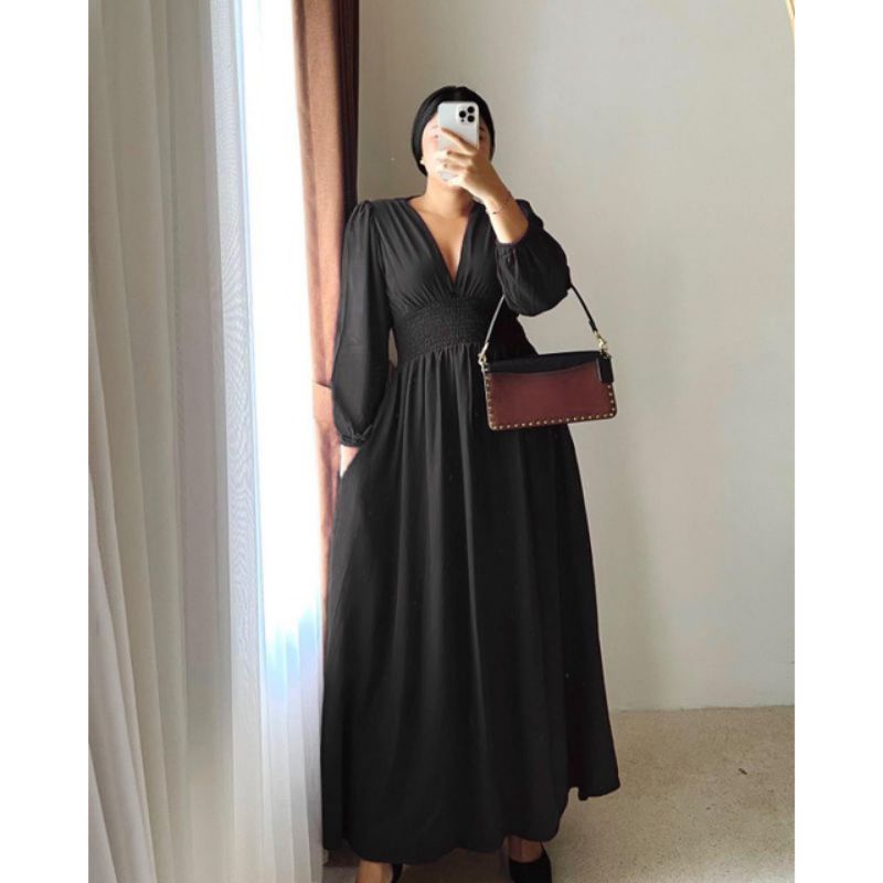 Sania - Dress Wanita Model Korea Ukuran sampai 6XL