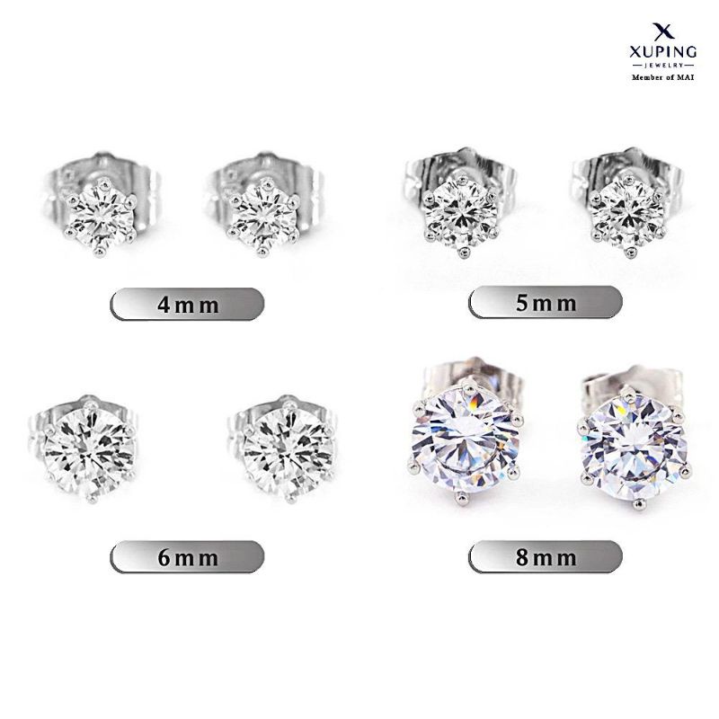 Anting titanium silver premium anti karat wanita pria harga perpasang/2biji