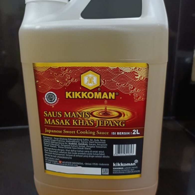 

KIKKOMAN MIRIN 2 LT SAUS MANIS KHAS JEPANG KEMASAN JERIGEN HALAL KIKOMAN JAPANESE COOKING SAUCE JAPAN KOKIMAN