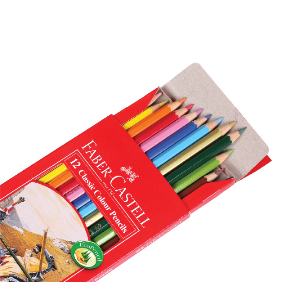 

ABF PENSIL WARNA / PENSIL WARNA KAYU 12 WARNA PANJANG, PENDEK FABER CASTEL SA2