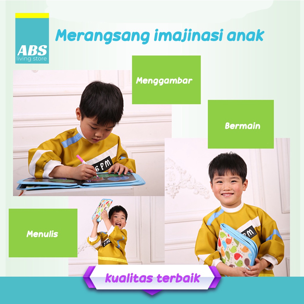 

LR6 ABS REUSEABLE BUKU GAMBAR POBLE 16 HALAMAN / BUKU PAPAN TULIS ANAK BISA DIHAPUS / FREE 3 SPIDOL