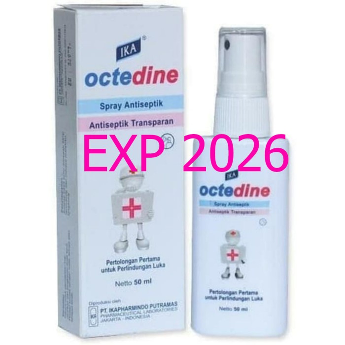 Terlaris Octadine Octedine Oktadine 50Ml Spray Antiseptik