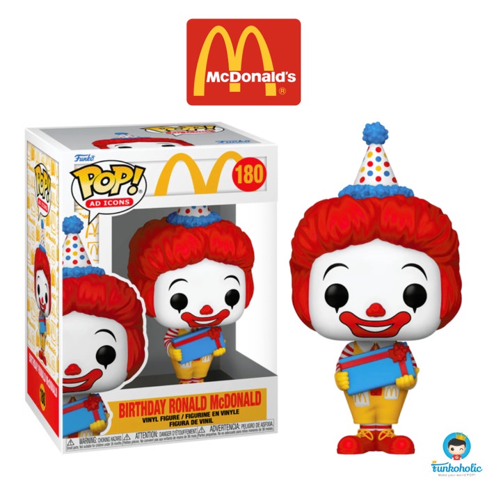PROMO FUNKO POP AD ICONS MCDONALD'S - BIRTHDAY RONALD MCDONALD #180 TERMURAH
