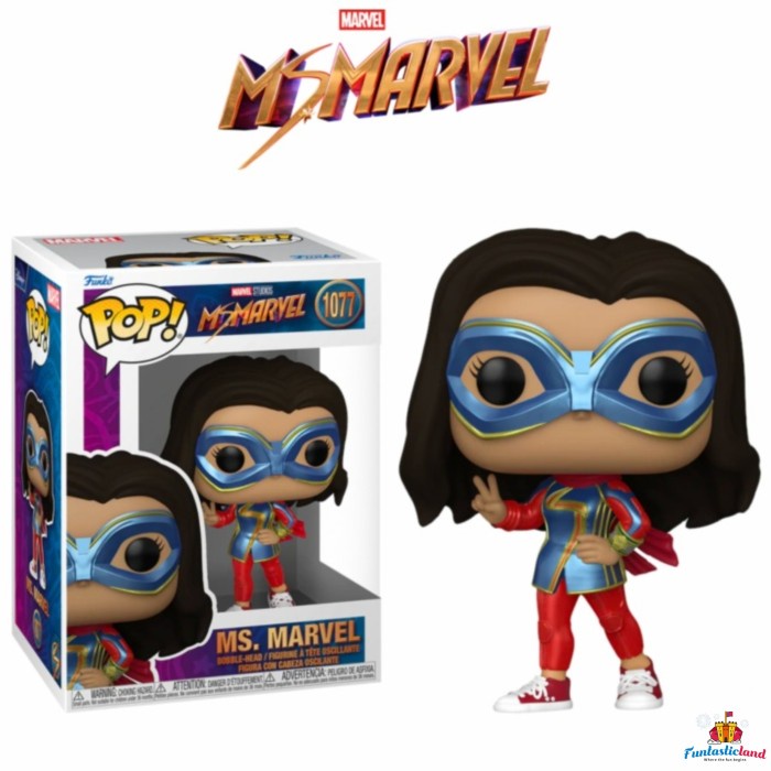 PROMO ORIGINAL FUNKO POP MARVEL MS. MARVEL - MS. MARVEL #1077 TERLARIS