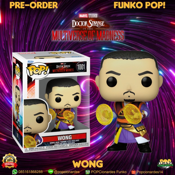 HOT SALE FUNKO POP MARVEL DR STRANGE MOM - WONG #1001 TERLARIS