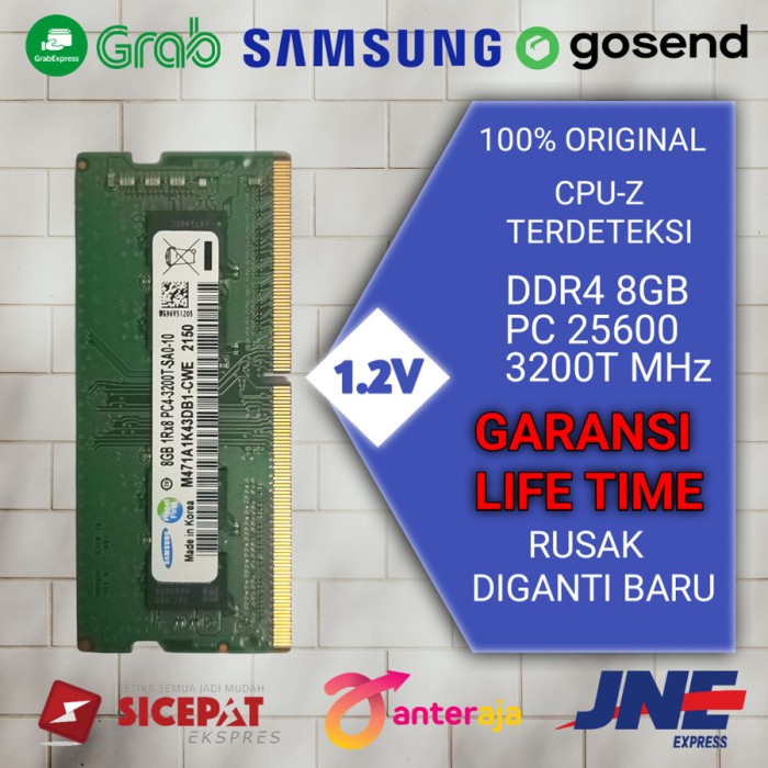 RAM LAPTOP SAMSUNG 8 GB DDR4 3200MHz