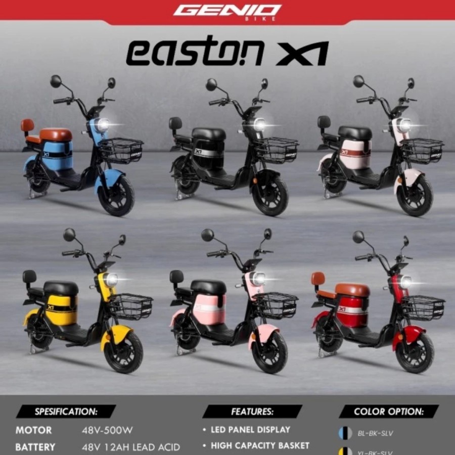 SEPEDA LISTRIK 14 x 2.50 GENIO EASTON X1 BY United