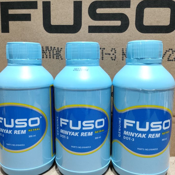 ✢New✢ Minyak Rem FUSO 300ml DOT 3 Warna Putih / Bening Brake Fluid Oli Rem Minyak Rem 300ml Motor / 
