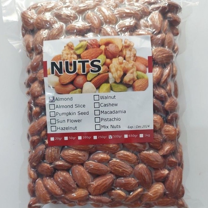 

JWCF5289 Terlaku... roasted almond kacang almond panggang 500gr