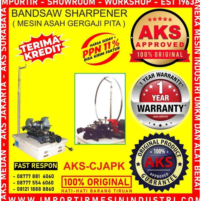 Mesin Asah Gergaji Pita Bandsaw Sharpener Cjapk