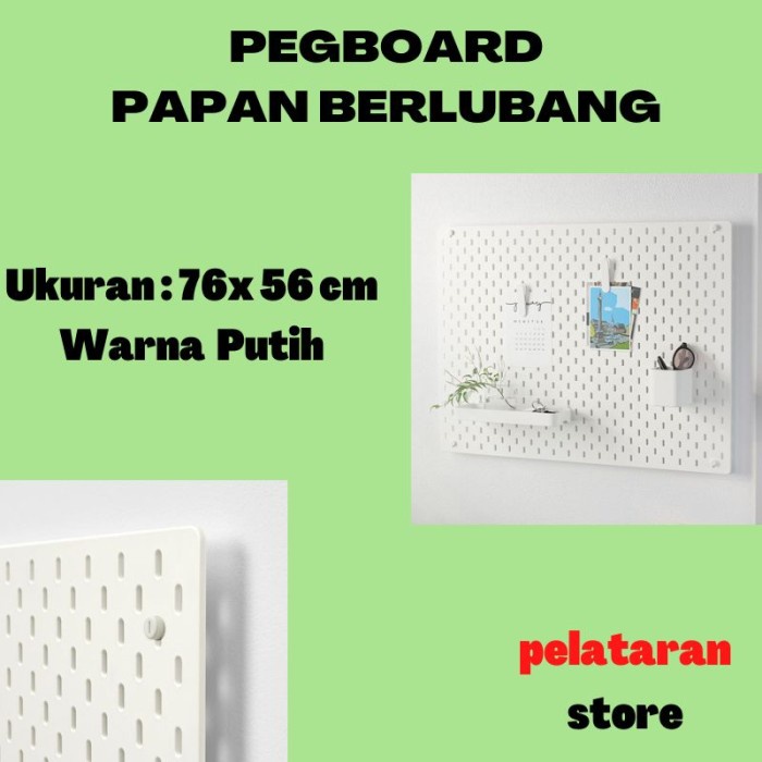 

Best Seller Pegboard Papan Berlubang Dinding 76 X 56 Cm