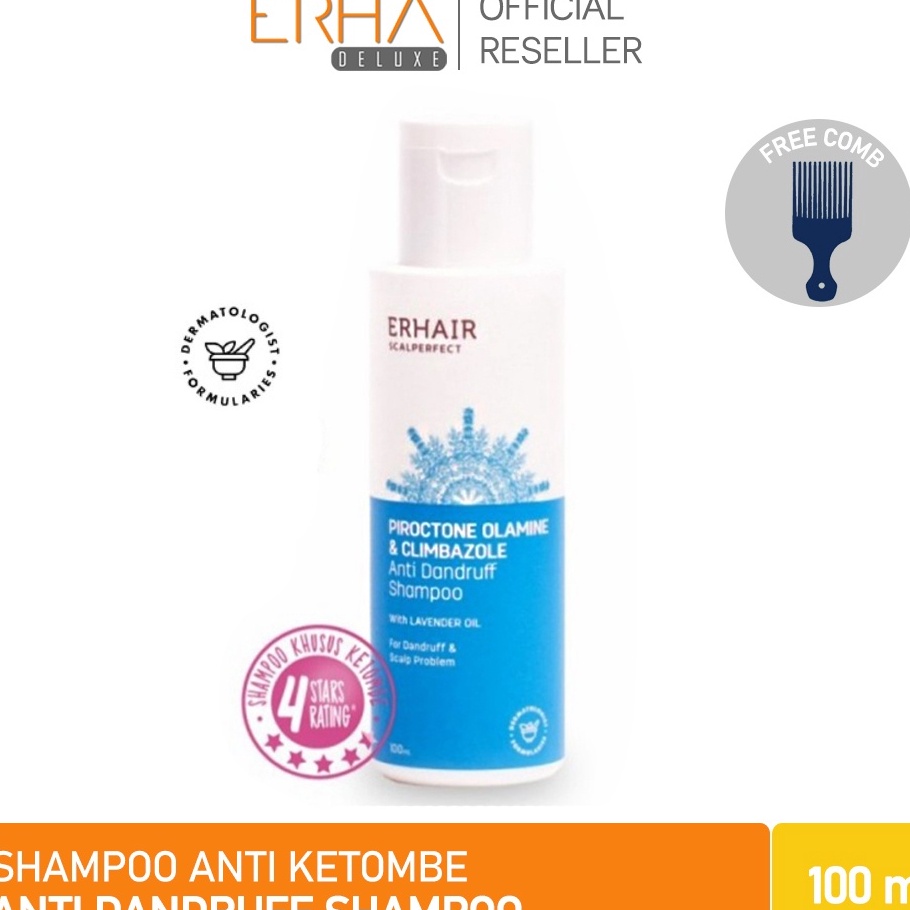 ERG-O21 ERHAIR Shampoo Ketombe ERHA Scalp Scalperfect 100 ml - Anti Ketombe dan Seboroik ProdukITJ9