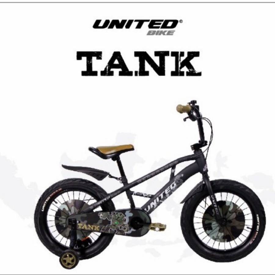 sepeda anak BMX 12" UNITED TANK Original Bergaransi 5 Tahun