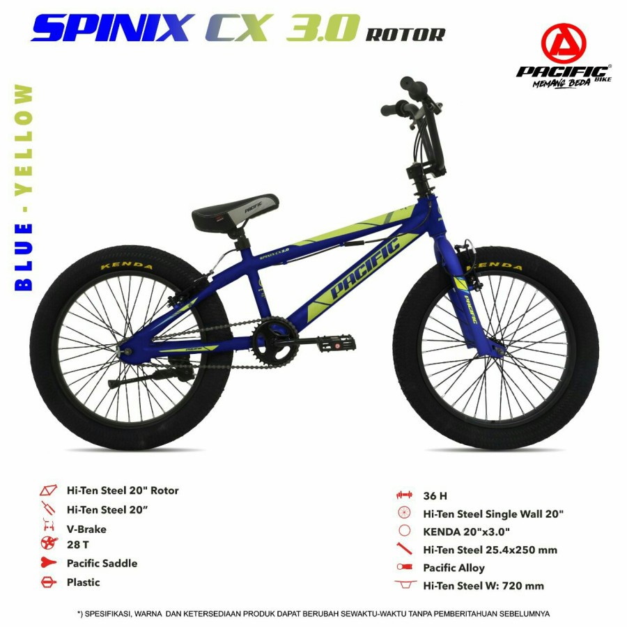 sepeda anak BMX 20" PACIFIC SPINIX CX 3.0 ROTOR ORIGINAL