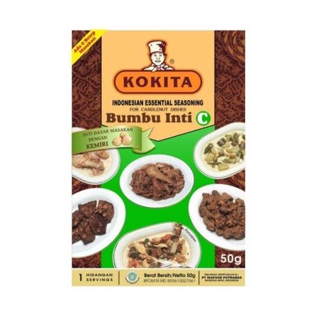 

Kokita Bumbu Inti Indonesian Essential Seasoning C 50Gr