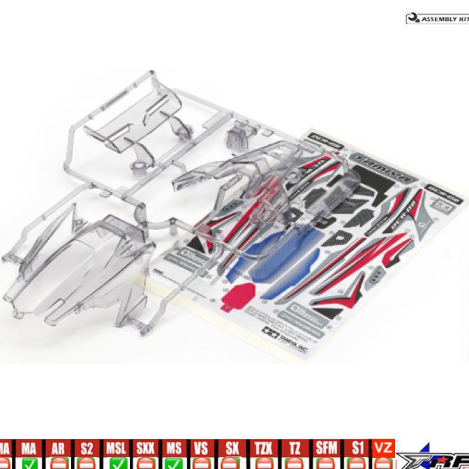 Promo TAMIYA 95490 DCR 02 BODY PART SET LIGHT SMOKE Limited Edition (trf00oto)