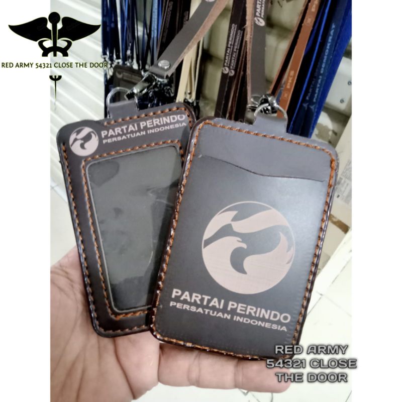 

ID Card Holder Tali Lanyard Name Tag Logo Partai Perindo
