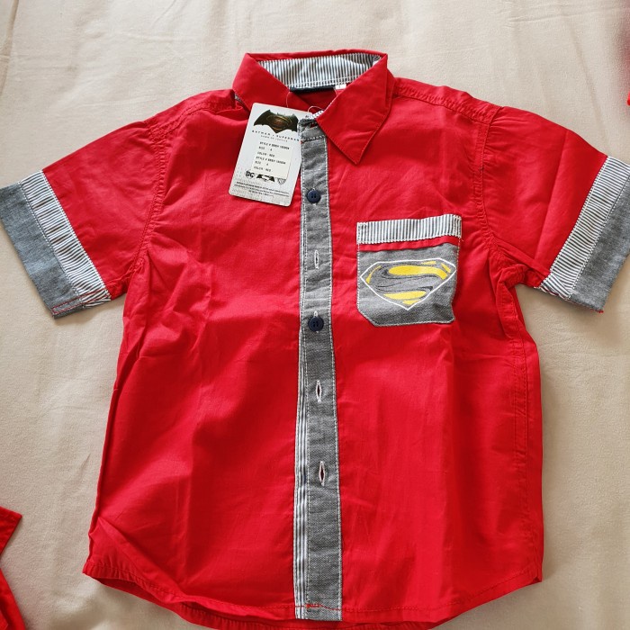 

Kemeja anak laki boy shirt pakaian New Superman Crocodile Junior